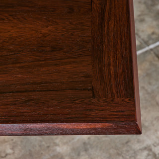 Rosewood Sliding Coffee Bar Table by E. Pedersen & Søn