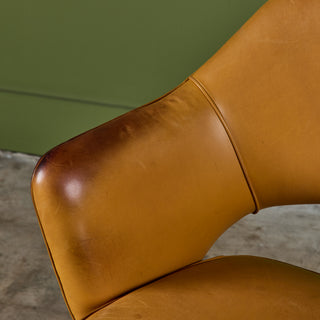Eero Saarinen 'Executive' Leather Armchair for Knoll