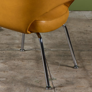 Eero Saarinen 'Executive' Leather Armchair for Knoll