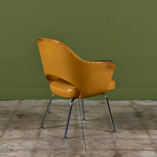 Eero Saarinen 'Executive' Leather Armchair for Knoll