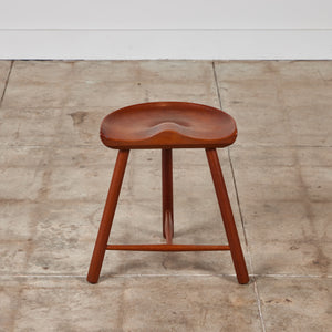 Teak Tripod Milking Stool