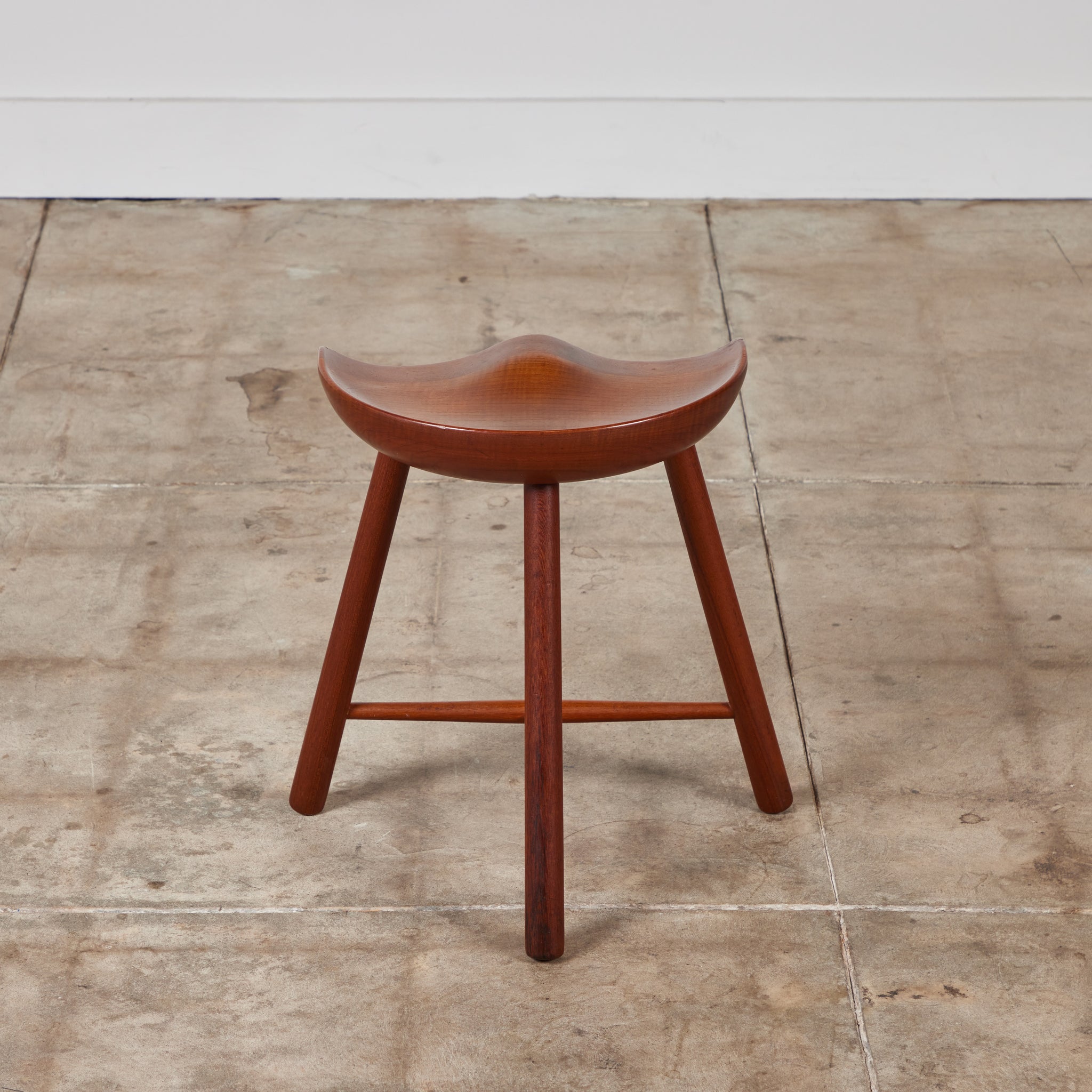 Teak Tripod Milking Stool