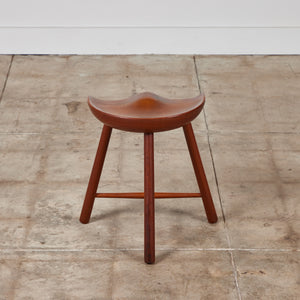 Teak Tripod Milking Stool