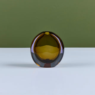 Murano Sommerso Glass Vase by Flavio Poli for Seguso Vetri d’Arte