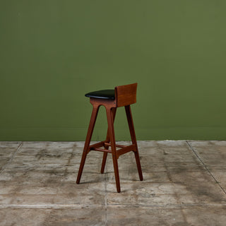 Set of Three Bar Stools by Erik Buch for Christian Christiansen Møbelfabrik