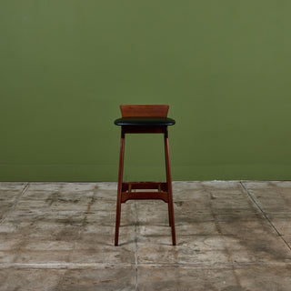 Set of Three Bar Stools by Erik Buch for Christian Christiansen Møbelfabrik