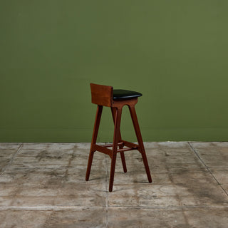 Set of Three Bar Stools by Erik Buch for Christian Christiansen Møbelfabrik