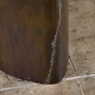 Freeform Brass Clad Side Table - I