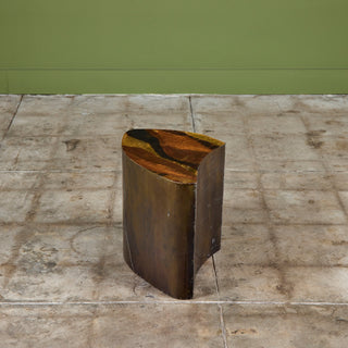 Freeform Brass Clad Side Table - I