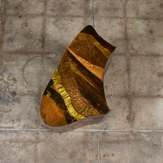 Freeform Brass Clad Side Table - IV