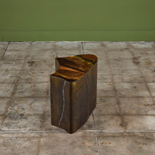 Freeform Brass Clad Side Table - IV
