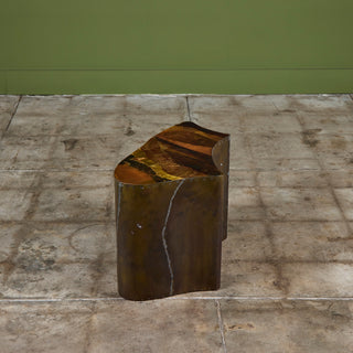 Freeform Brass Clad Side Table - IV