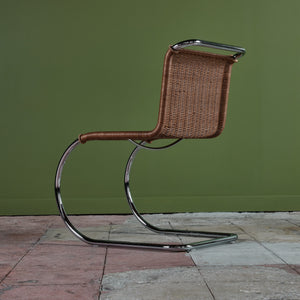 Mies Van Der Rohe Cantilevered Cane Dining Chair for Knoll