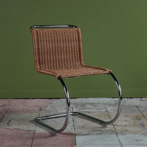 Mies Van Der Rohe Cantilevered Cane Dining Chair for Knoll