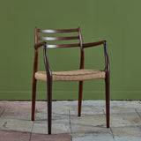 Set of Eight Model 78 Rosewood Dining Chairs by N.O. Møller
