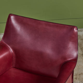 Set of Eight Mario Bellini Cab Armchairs for Cassina