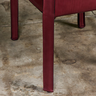 Set of Eight Mario Bellini Cab Armchairs for Cassina