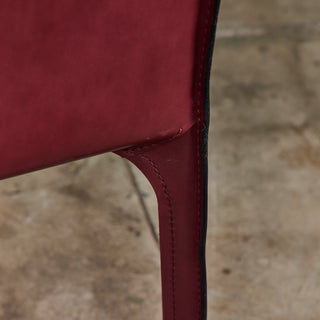 Set of Eight Mario Bellini Cab Armchairs for Cassina