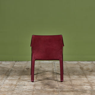 Set of Eight Mario Bellini Cab Armchairs for Cassina