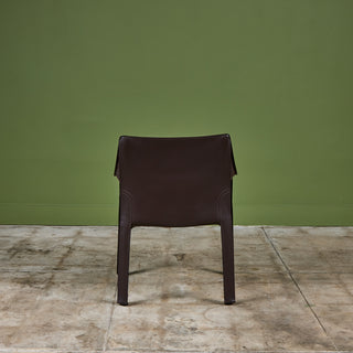 Set of Four Mario Bellini Cab Armchairs for Cassina