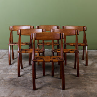 Set of Six 'Wishbone' Dining Chairs by Arthur Espenet