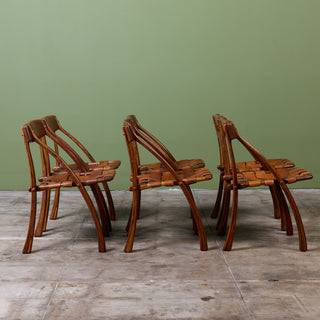 Set of Six 'Wishbone' Dining Chairs by Arthur Espenet