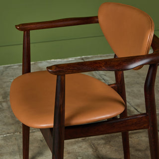 Set of Six Finn Juhl Dining Chairs for Niels Vodder