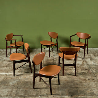 Set of Six Finn Juhl Dining Chairs for Niels Vodder