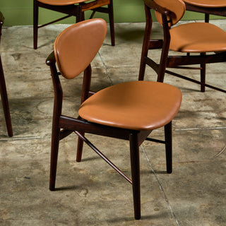 Set of Six Finn Juhl Dining Chairs for Niels Vodder