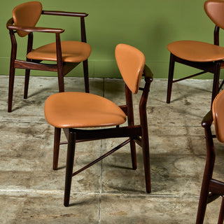 Set of Six Finn Juhl Dining Chairs for Niels Vodder
