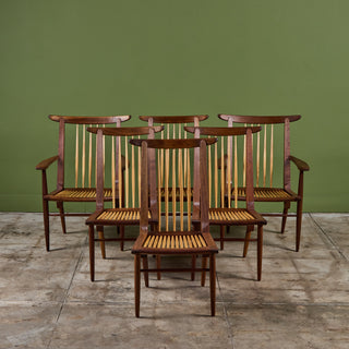 Set of Six George Nakashima Dining Chairs for Widdicomb