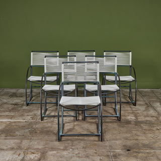 Set of Six Kipp Stewart Bronze Patio Dining Armchairs for Terra