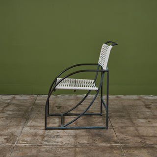 Set of Six Kipp Stewart Bronze Patio Dining Armchairs for Terra