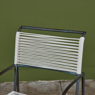 Set of Six Kipp Stewart Bronze Patio Dining Armchairs for Terra