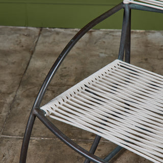 Set of Six Kipp Stewart Bronze Patio Dining Armchairs for Terra