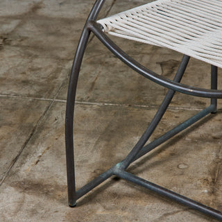 Set of Six Kipp Stewart Bronze Patio Dining Armchairs for Terra