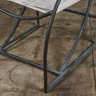 Set of Six Kipp Stewart Bronze Patio Dining Armchairs for Terra