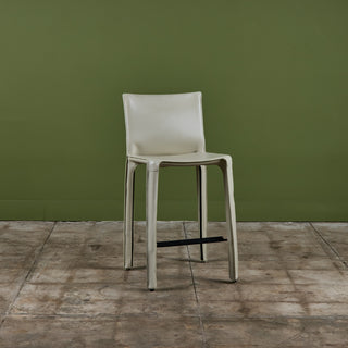 Set of Three Mario Bellini Cab Counter Stools for Cassina