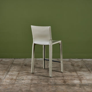 Set of Three Mario Bellini Cab Counter Stools for Cassina