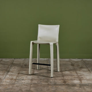 Set of Three Mario Bellini Cab Counter Stools for Cassina