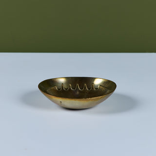 Small Solid Brass Ashtray