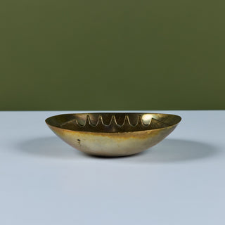 Small Solid Brass Ashtray