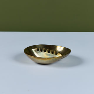 Small Solid Brass Ashtray