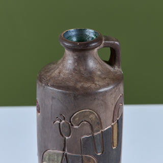 Tilgmans Keramik Style Sgraffito Ceramic Jug