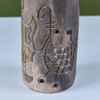Tilgmans Keramik Style Sgraffito Ceramic Jug
