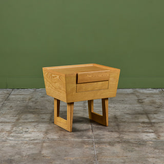 Paul Laszlo Oak Nightstand for Brown Saltman