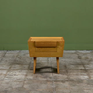 Paul Laszlo Oak Nightstand for Brown Saltman