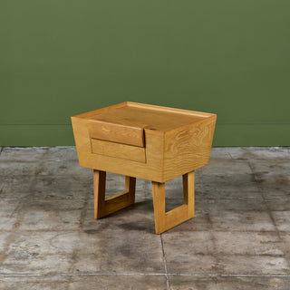 Paul Laszlo Oak Nightstand for Brown Saltman