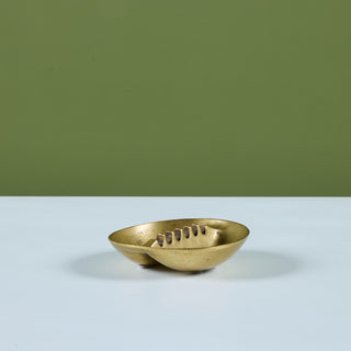 Small Solid Brass Ashtray