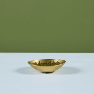 Small Solid Brass Ashtray